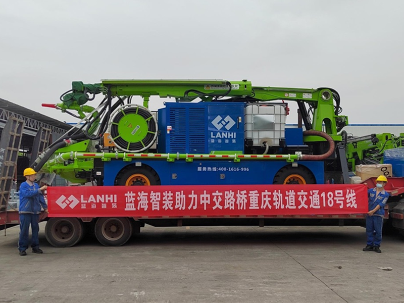 LHP40F轮式湿喷机械手助力重庆轨道交通18号线建设